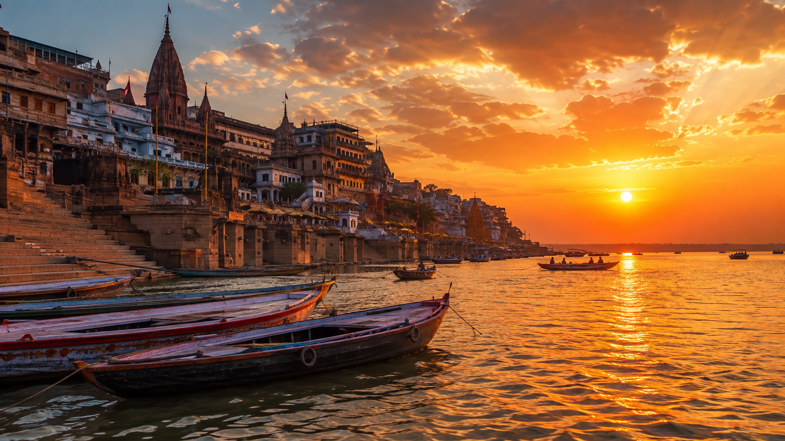 Kashi Darshan tour package in Varanasi – Ganga ghat sunset